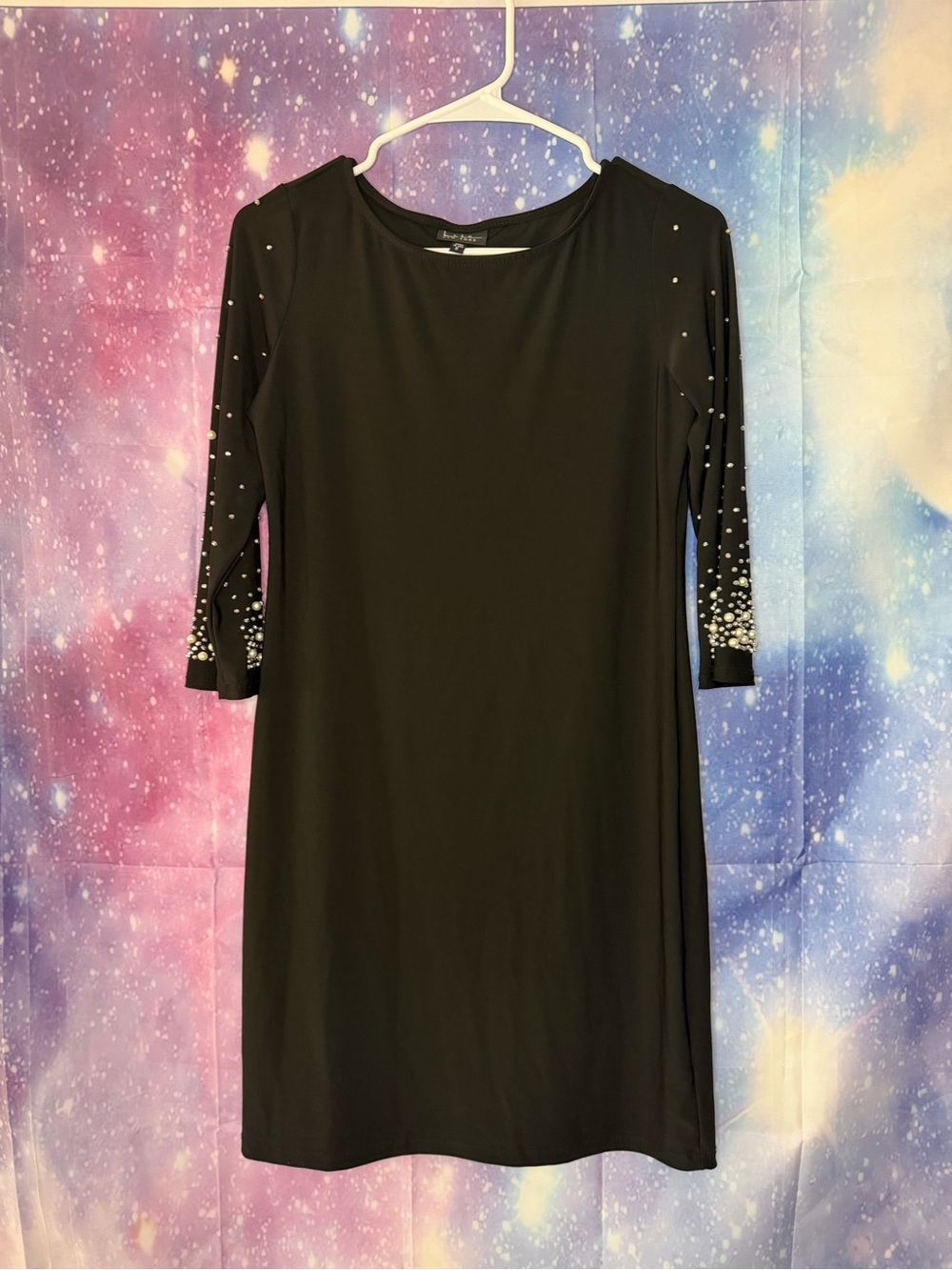 Nicole Miller New York embellished sleeve dress